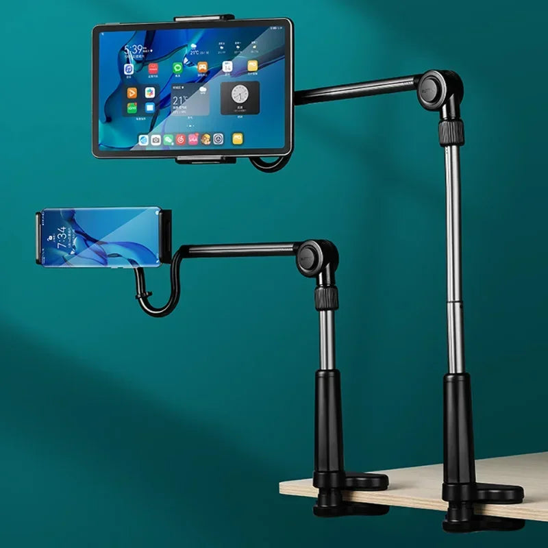 Universal Long Arm Tablet Stand Holder for iPad Pro Air Mini Galaxy Tab Xiaomi Lenovo 4-13inch Mount Tablet Phone Holder for Bed Qme