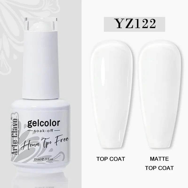 Arte Clavo Jelly Transparent Gel Nail Polish Summer Nude Pink Semi Qme YZ122
