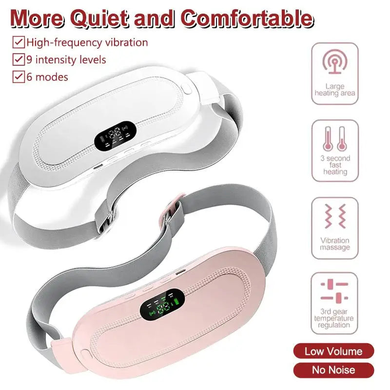 Portable Electric Waist Massage Belt Vibration Infrared Heat Qme