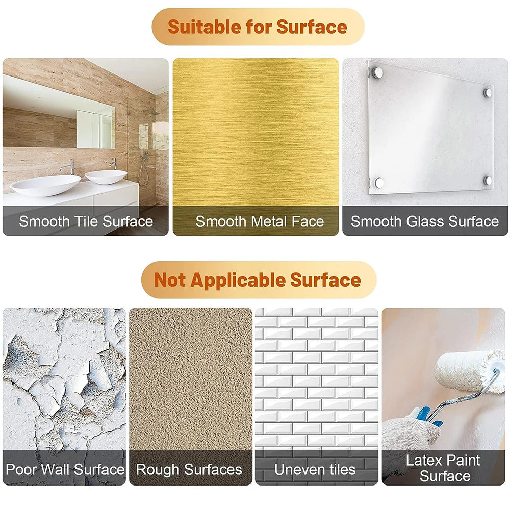 50M Self-Adhesive Tile Beauty Seam Sticker Tape 0.5/1cm Width Waterproof Gold Foil Lines Floor Wall Gap Decor Seal Strip Tape Qme
