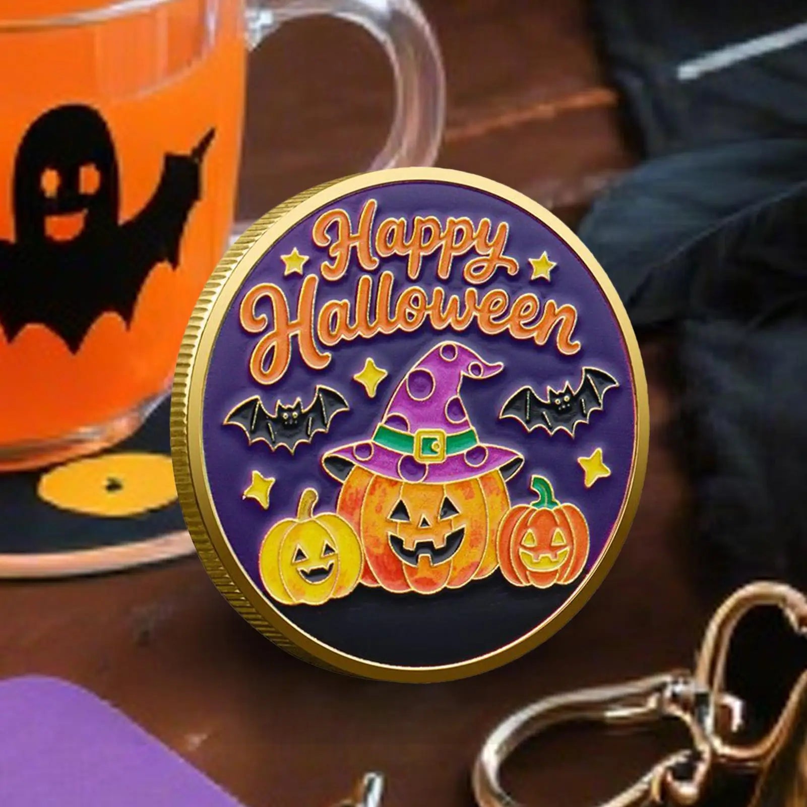 Coin Collectors Halloween Metal Toy Party Decorations Art Decor Qme