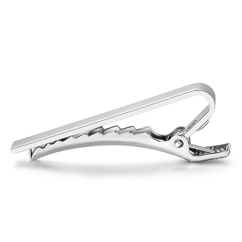 Tie Clip Fashion Ties Men Metal Tone Simple Bar Clasp Practical Qme