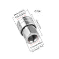 High Pressure Washer Adapter 1/4" Quick Connector Quick Release Fitting G1/4 Quick Plug Connector Pressure Washer Accessories. Qme 1pc