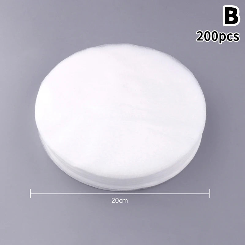 100 200 Sheets Non Woven Fabric Nail Vacuum Cleaner Filter Paper Qme B White