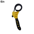 Llave de correa de 6/8 pulgadas, extractor de filtro de aceite, llave de correa ajustable, abridor de llave de cadena, herramien Qme 1PC Yellow