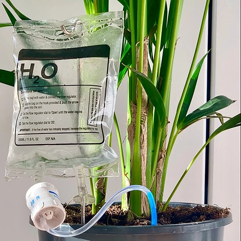 Garden 350ML Lazy Potted Plant Watering Drip Irrigation Automatic Watering Machine Flower Drip Bag Quantitative Home Qme