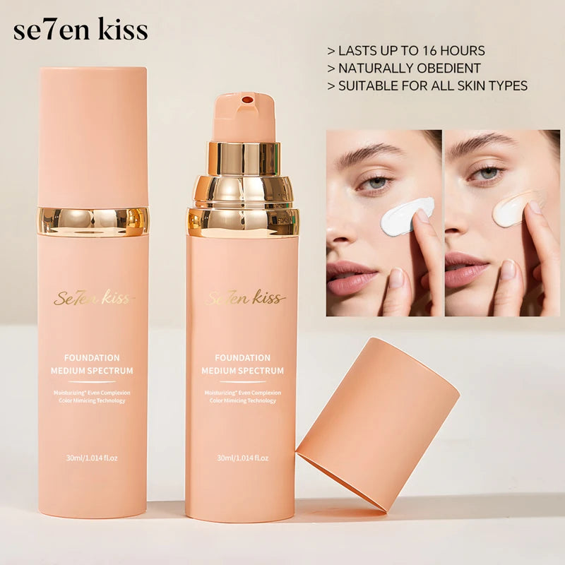 Changing Liquid Foundation Waterproof Sweat Resistant Durable Formula Qme