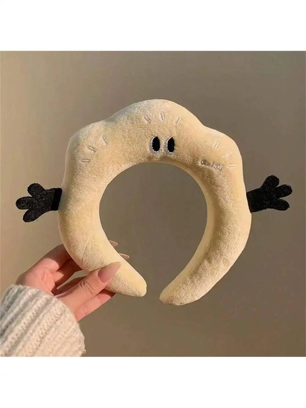 Relax Cartoon Funny Cute Headband Creative Twist Girl's Head Cloud Qme yellow