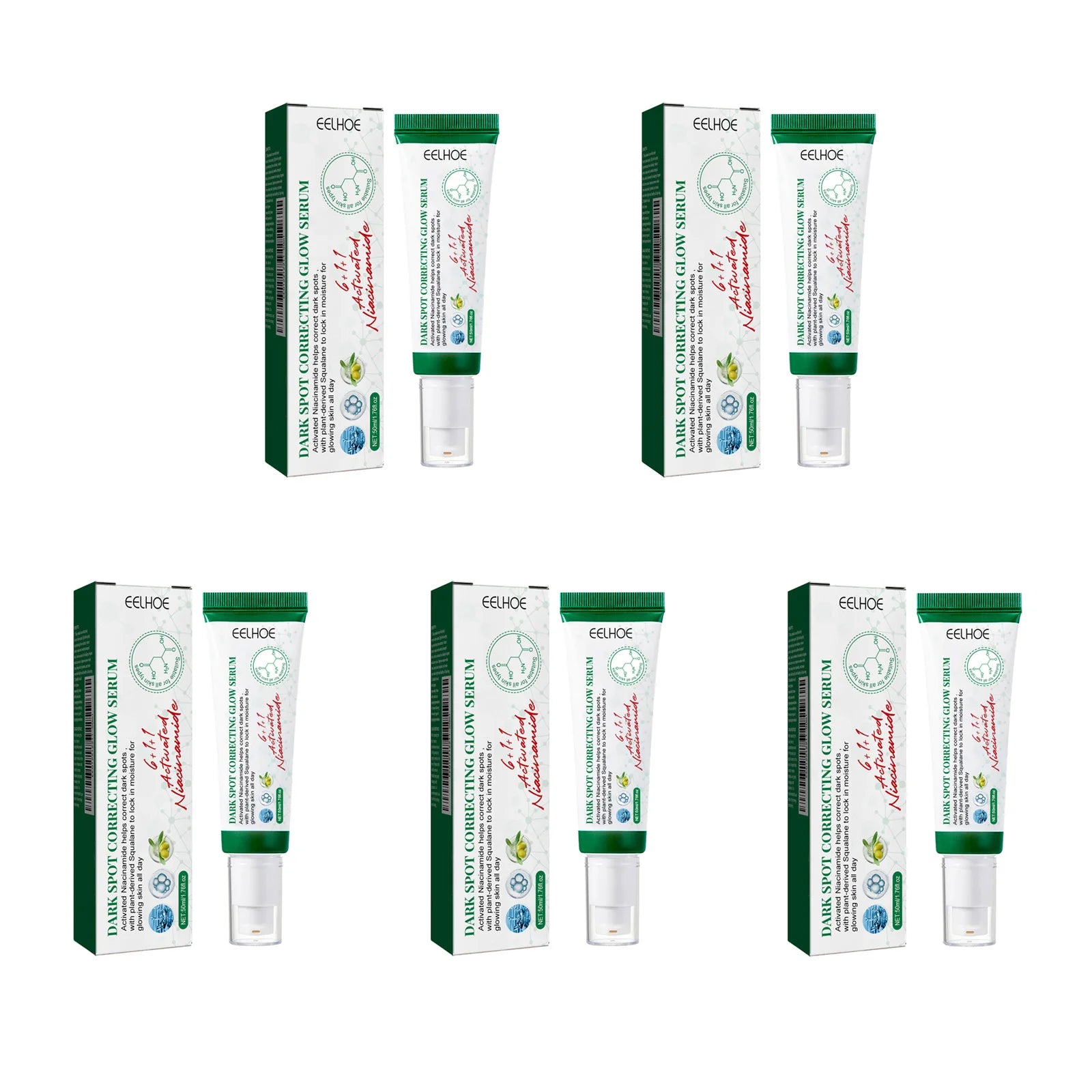 Nicotinamide Dark Spot Corrector Facial Serum Fade Melanin Acne Freckles Removal Brightening Improve Dull Face Care Essence Qme 5Pcs