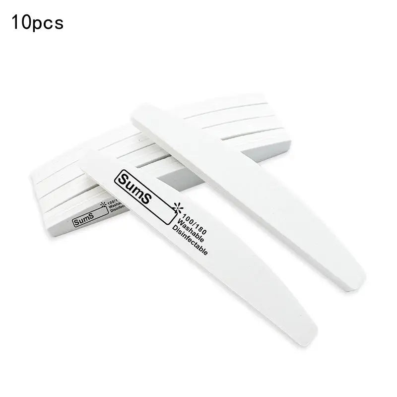 2 5 Professional Double-sided Nail File Block Colorful Sponge Polish