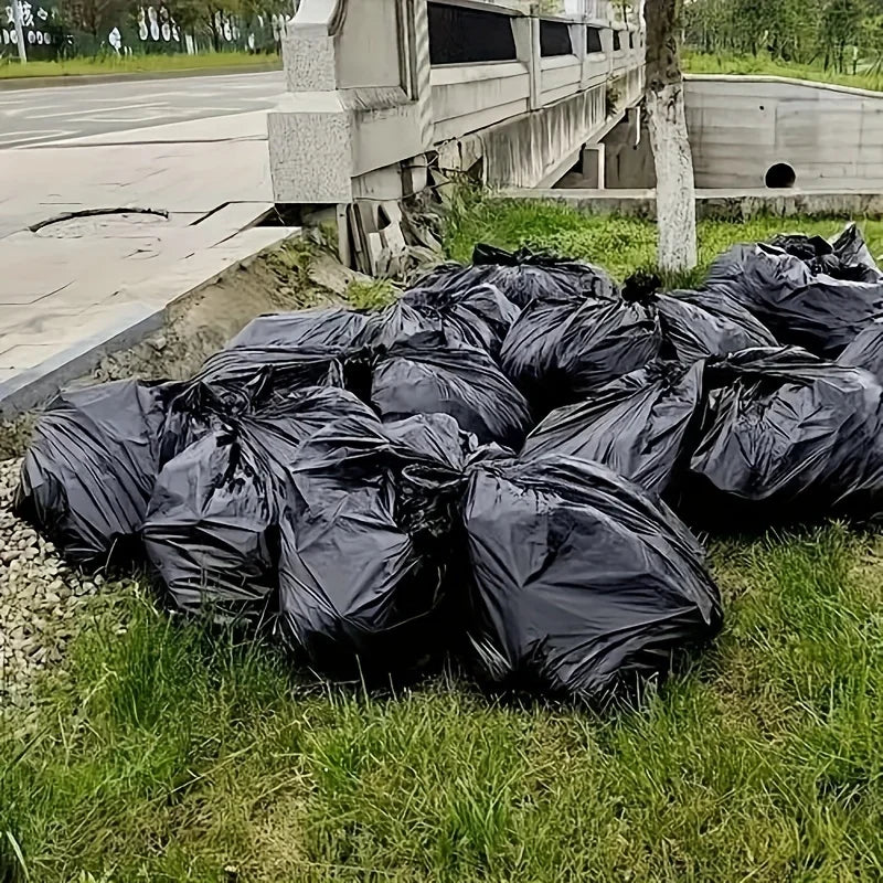 Garbage bags, large garbage bags, thick garbage bags, industrial garbage bags, garden leaf bags, heavy-duty garbage bins Qme