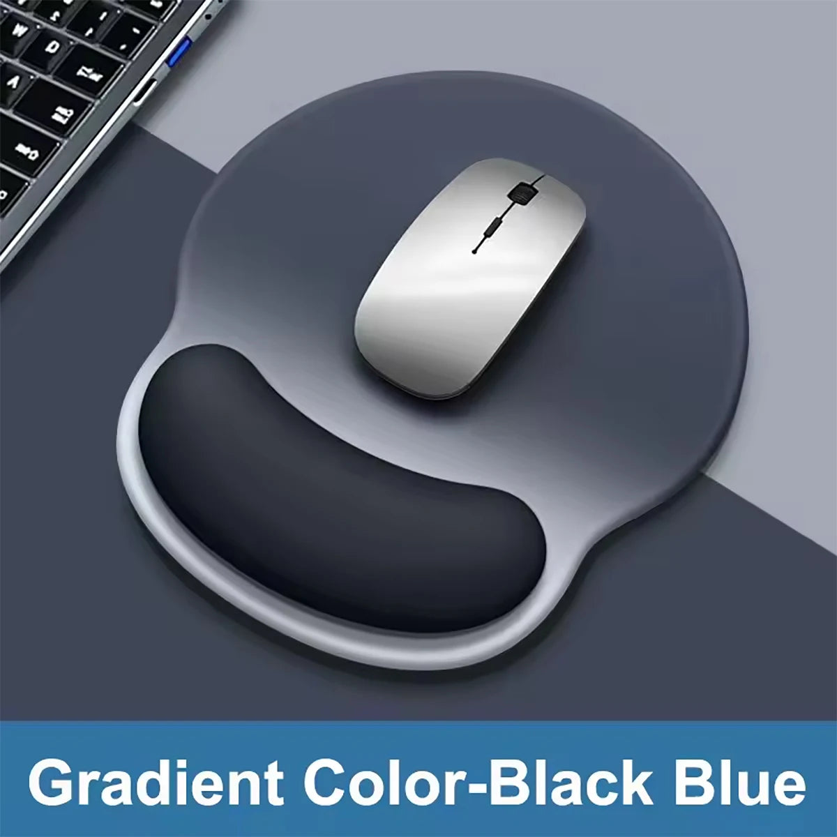 Gradient Thick Anti Slip Rubber Mouse Pad Suitable Office Use Qme Dark Grey