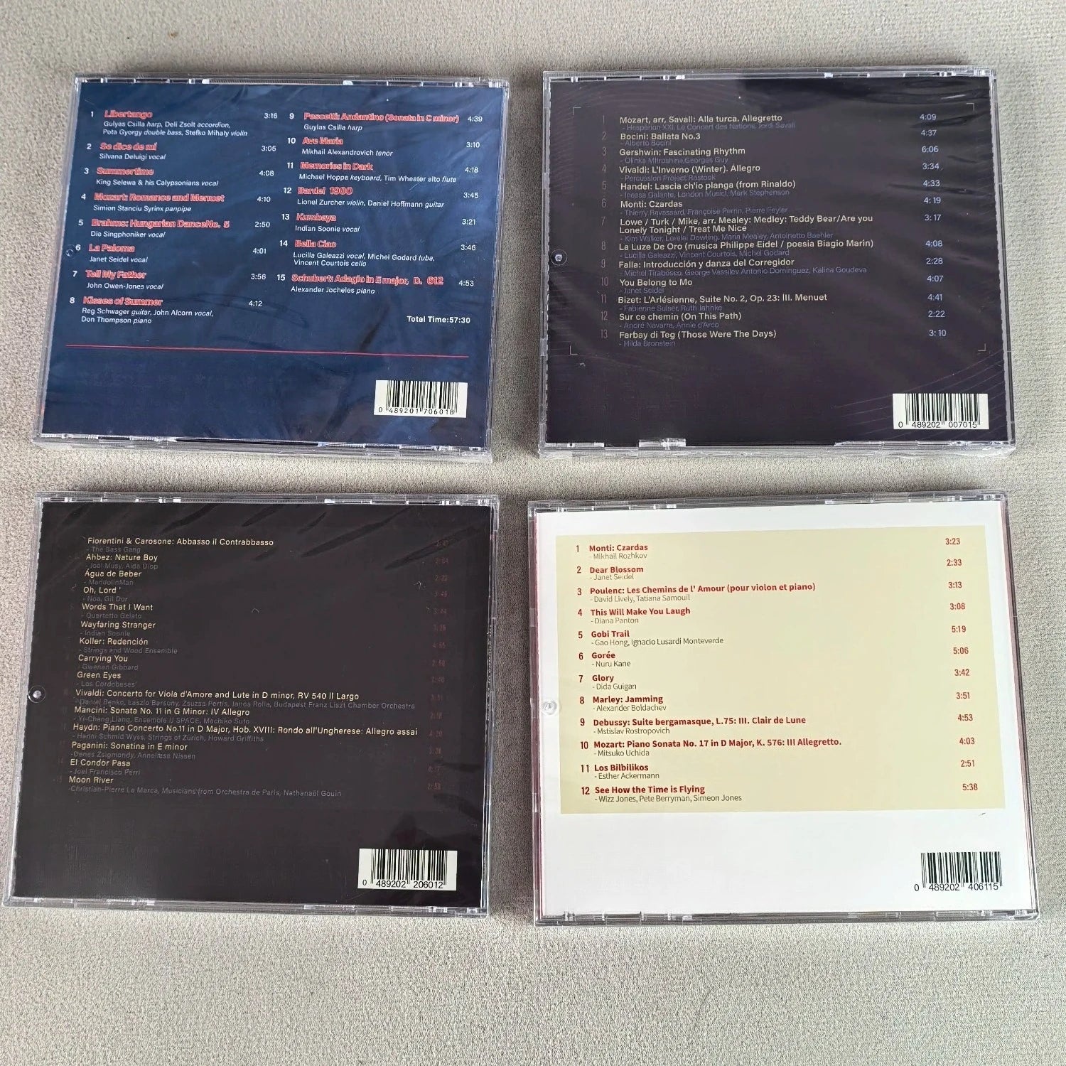 Audiophile-Grade High-Fidelity Test Music CD, Series Audio Logo Themed Cover, Midrange and Soundstage Testing (4 Volumes) Qme