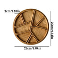 Serving Trays Party Divided Puzzle Tray Food Wooden Platter Qme A