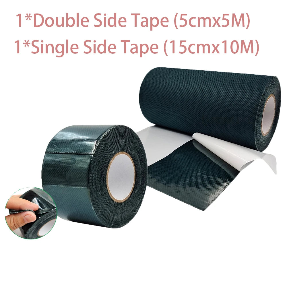 Artificial Grass Turf Self Adhesive Seam Tape High Viscosity Repair Tape for Lawn Garden Carpet Simulation Grass Connection Qme 2 Rolls