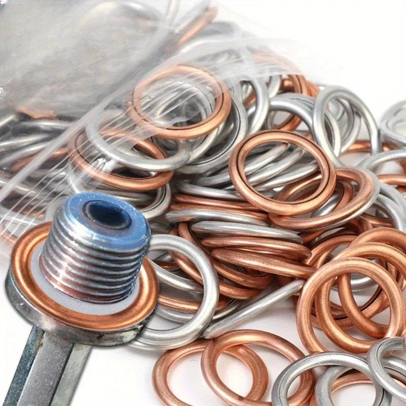 Drain gasket for the car engine oil pan, drain bolt gasket, oil drain plug gasket, replaceable parts, suitable for Volkswagen Qme