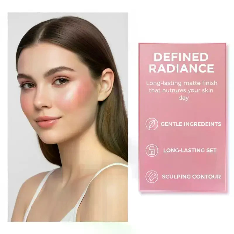 Butter Cream Blush Moisturizing Long Lasting Pink Powder Natural Qme