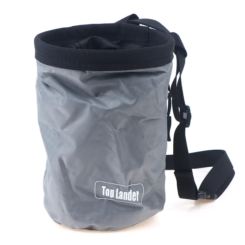 Magnesia Sack Rock Climbing Chalk Bag Waterproof Pocket Weight Qme 1 Gray