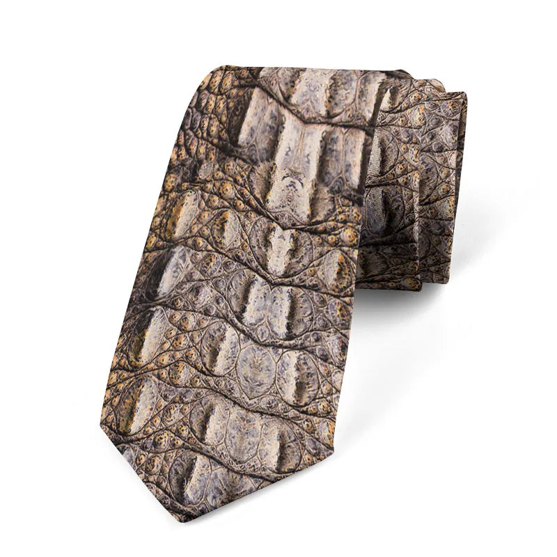 Leopard Snake Sexy Novelty Printed Tie Fashion Casual Creative Men's Qme style4