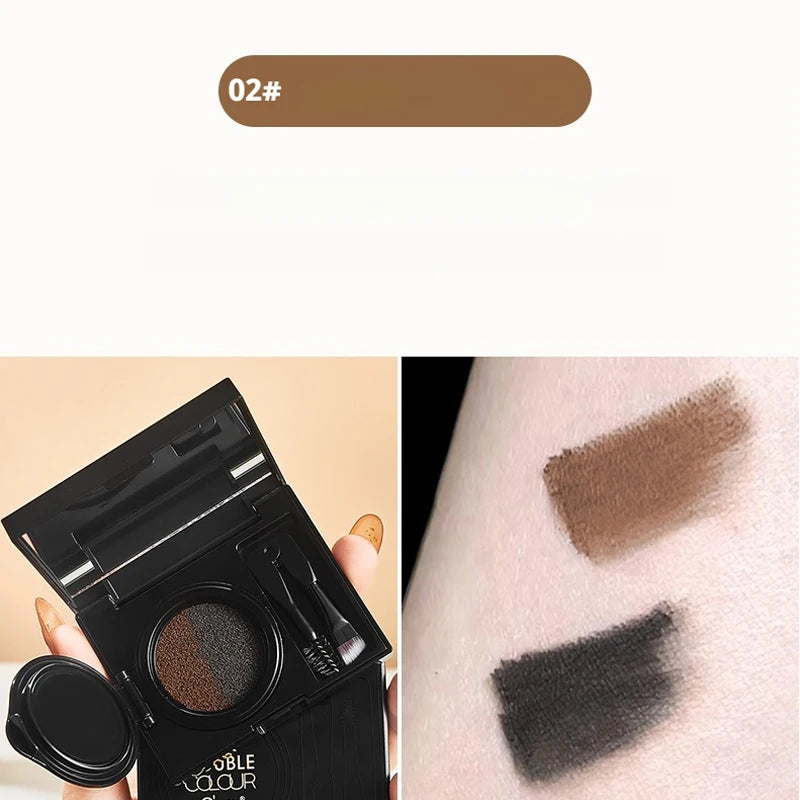 Two Tone Matte Eyebrow Cream Lightweight Non Smudging Naturally Qme 02