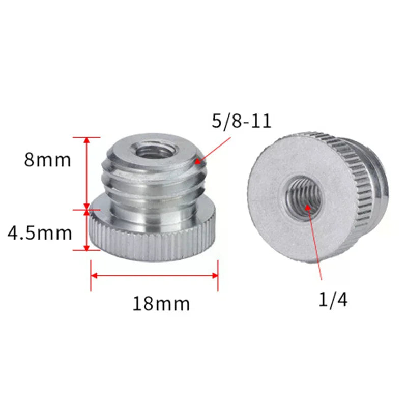 1 4 3 8 5 Female Male Threaded Screw Mount Adapter Laser Level Tripod Qme
