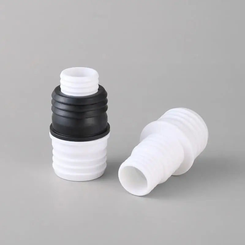 Washing Machine Drain Hose Extension Adapter | 25mm/30mm Diameter Connector, Plastic Material Qme A and B