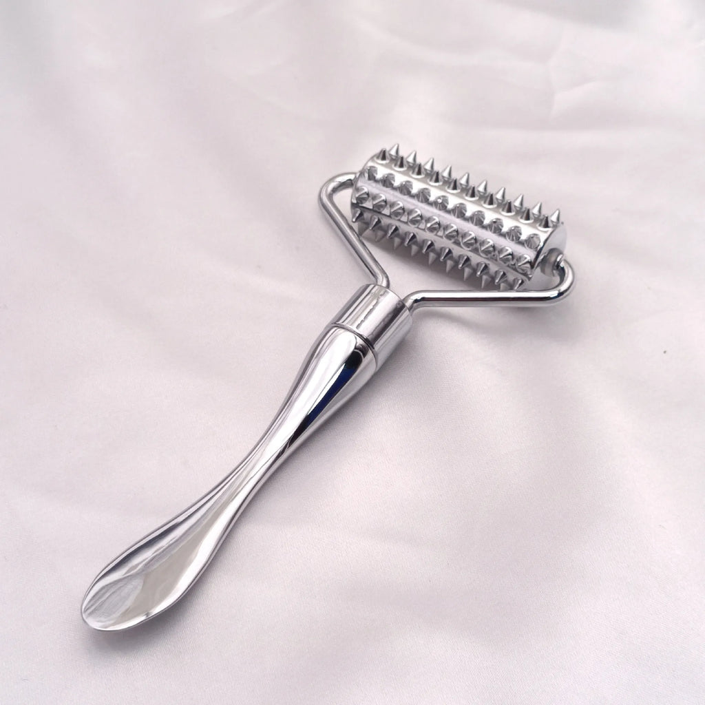 Stainless Steel Pointed Roller Spatula Massage Ball Stone Face Qme