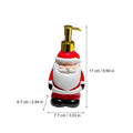 Christmas Bathroom Soap Dispensers Santa Claus Christmas Decor Bathroom Decor Hand Soap Dispenser for Restroom Powder Room Qme Red