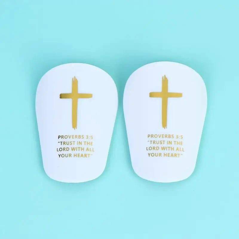 1Pair Christ Shin Guards Bibleverse Soccer Football Protective Pads Qme C 8x5cm