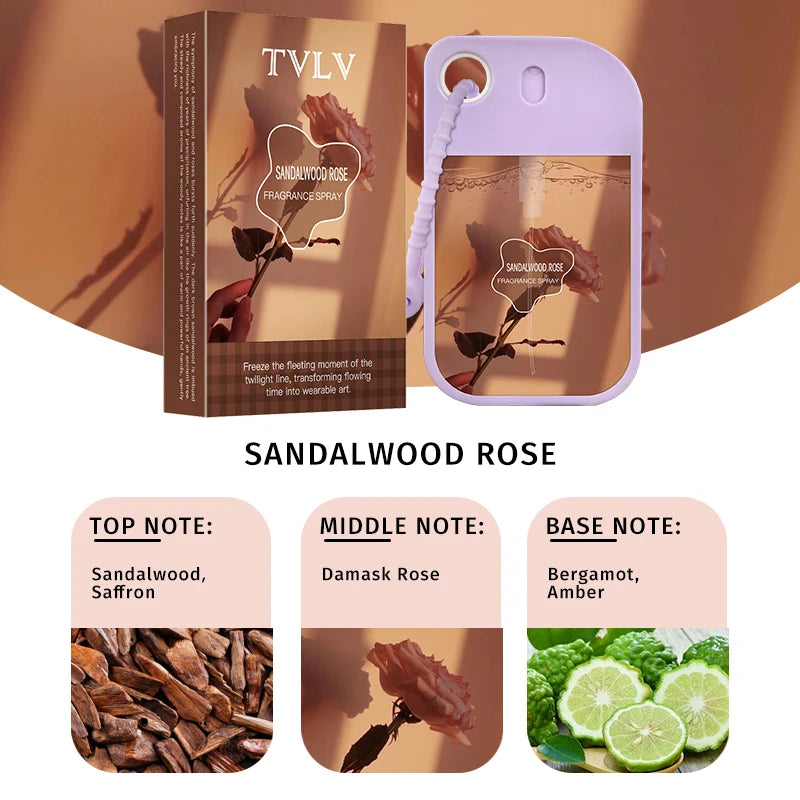 Fragrance Spray Lasting Strawberry Hook Perfume Fresh Natural Air Qme 01 SANDALWOOD ROSE
