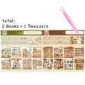 Vintage British Store Scene Sticker Book, Multi-subject 3D Scene Building Sticker Book, Journal Collage & Decorative Paper Qme A