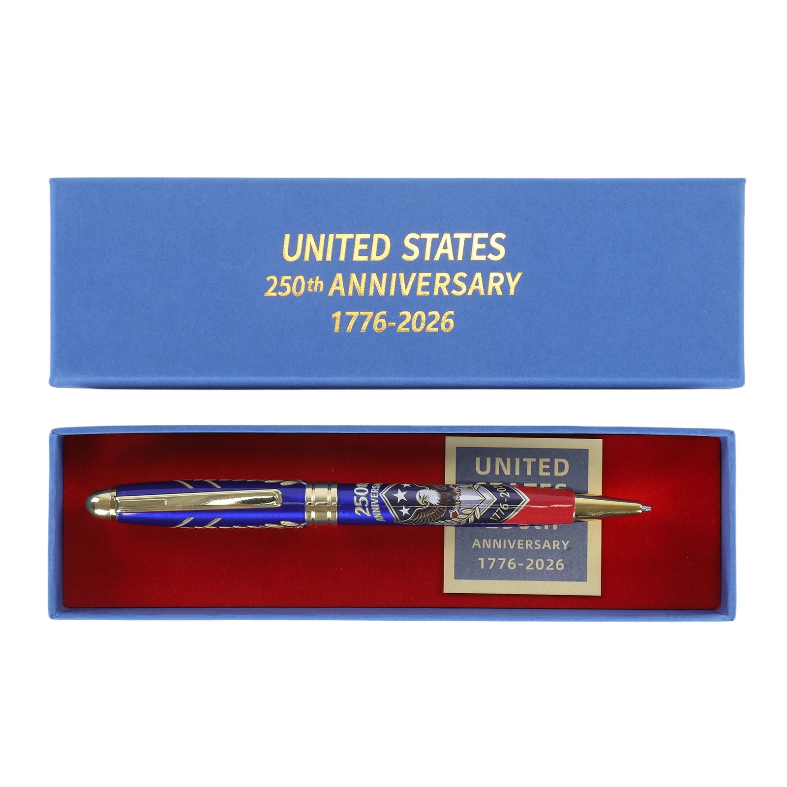 250th Anniversary Commemorative Ballpoint Pen 1776-2026 Commemorative Collector Pen for Men Lawyers History Buffs Qme 1PCS