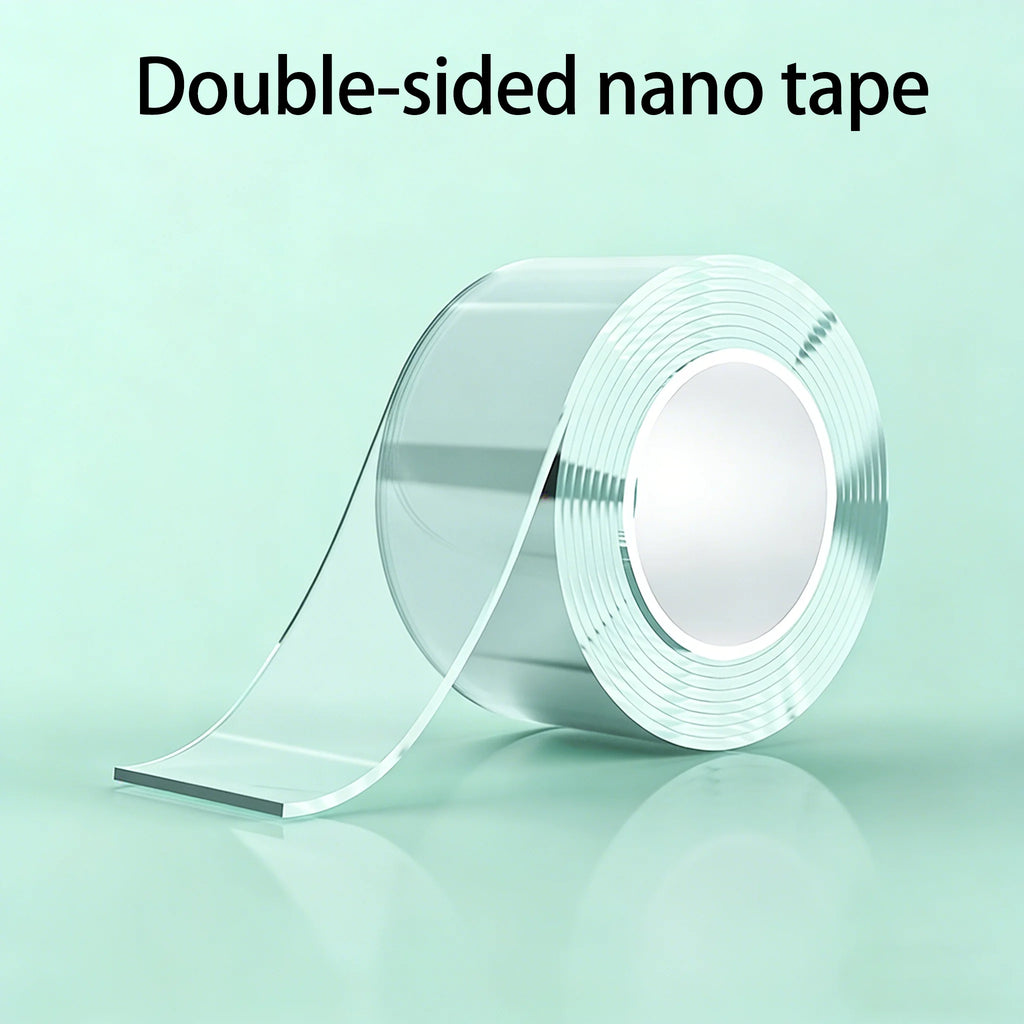 Transparent Nano Soft Single-Sided Tape, Strong, Residue-Free, Thickened, Anti-Collision for Doors and Windows, Windproof, Moist Qme