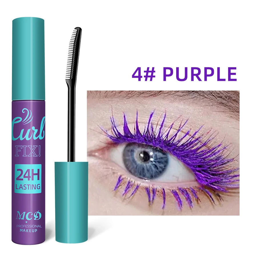 Colorful Slender Mascara Waterproof Fast Drying Curling Eyelashes Qme 4