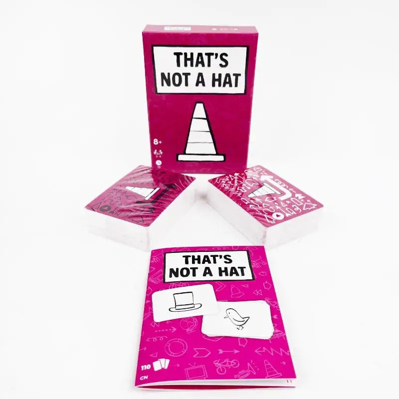 English Tabletop Game 3-8 Players That's Not Hat Happy Party Board Qme