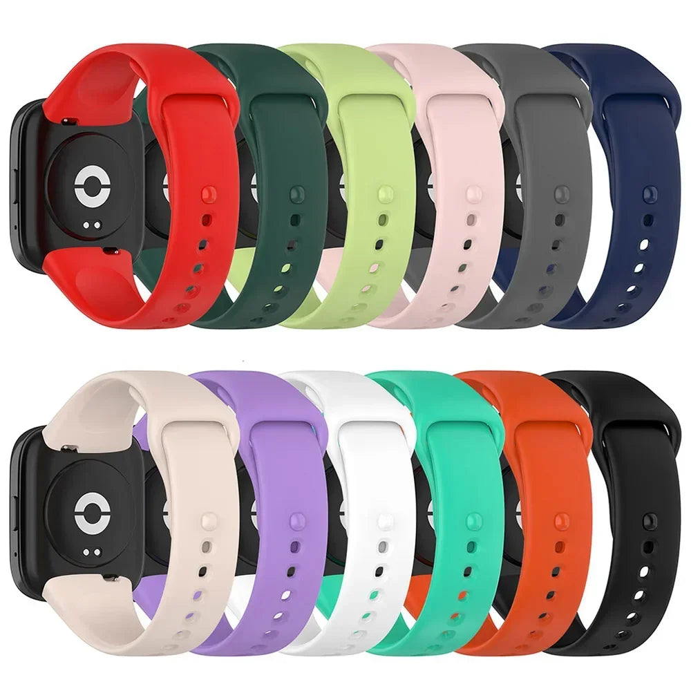 Silicone Strap For Redmi Watch 3 Active/Lite Bracelet Watchband + Protective Case Shell Qme