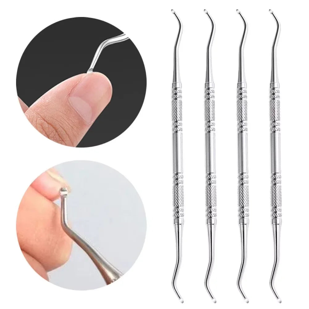 Ingrown Toenail Care Tool Double-headed Stainless Nail Relief Qme