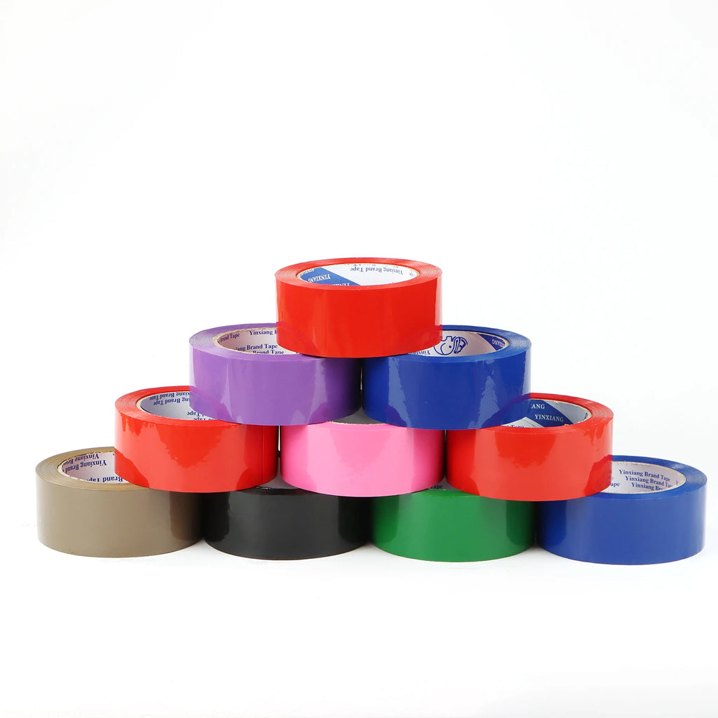 Colorful Wear-Resistant Single-Sided Adhesive Shipping Tape for Warehouse Parcel Packaging Qme