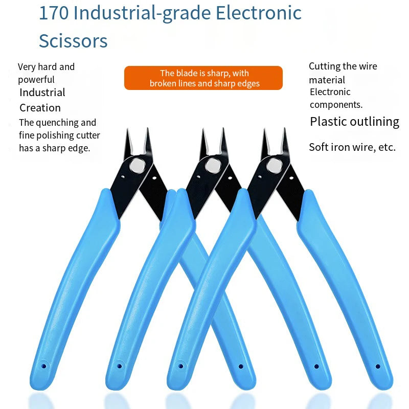170 Clamp DIY Electronic Diagonal Pliers Side Cutting Nippers Wire Qme