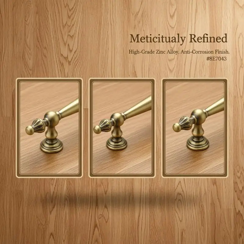 Single-hole Drawer Knob Aluminum Alloy Cupboard Handle Vintage Qme