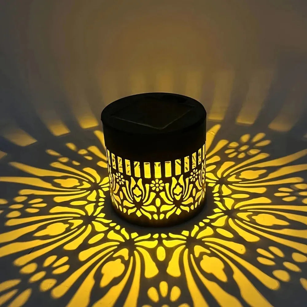 Solar Charged Outdoor Metal Fence Wall Light Waterproof Soft Glow Sconce Decor For Patio Stair Backyard Festival Ornaments Qme