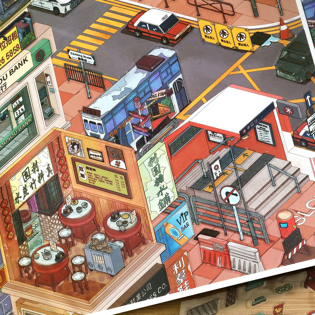 Today's Opening Series 47th round 2.5D Large Edition Landscape Sticker Handmade DIY Decompression Decal for Creative Crafts Qme