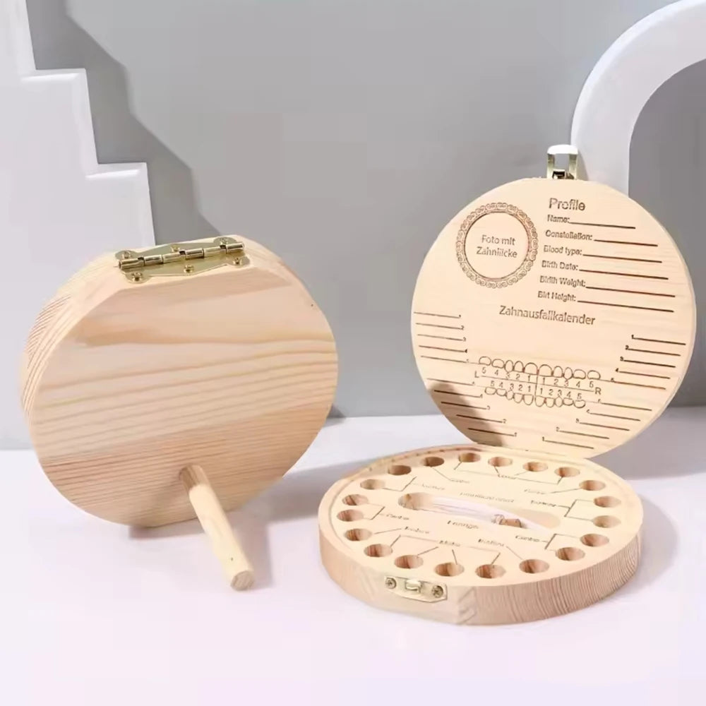 1PC Children's Milk Tooth Box - Baby Collection Box For Preserving Milk Teeth And Storing Teeth As A Memento Qme