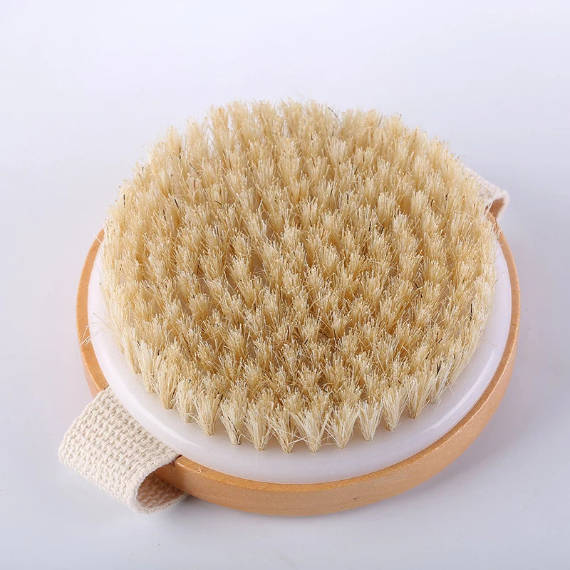 1 Dry Skin Body Massage Brush Natural Bristle Dead Remover Anti Qme C China Mainland