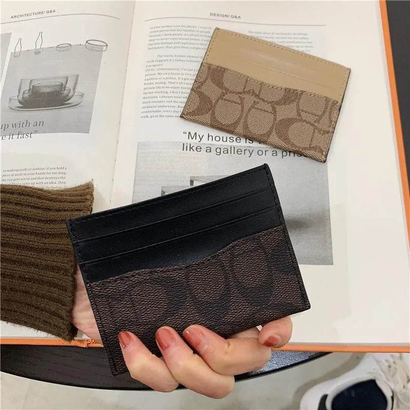 Multi-function Card Holder Luxury Design Wallets Women PU Leather Qme
