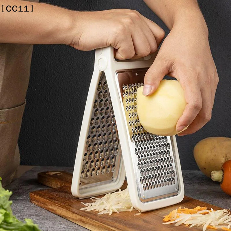 Foldable Double-sided Stainless Steel Vegetable Cutter Kitchen Qme
