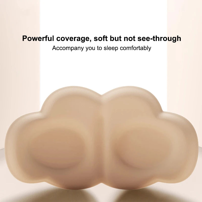 3D Memory Foam Sleeping Mask Light-blocking Eye Shade Nighttime Use Qme