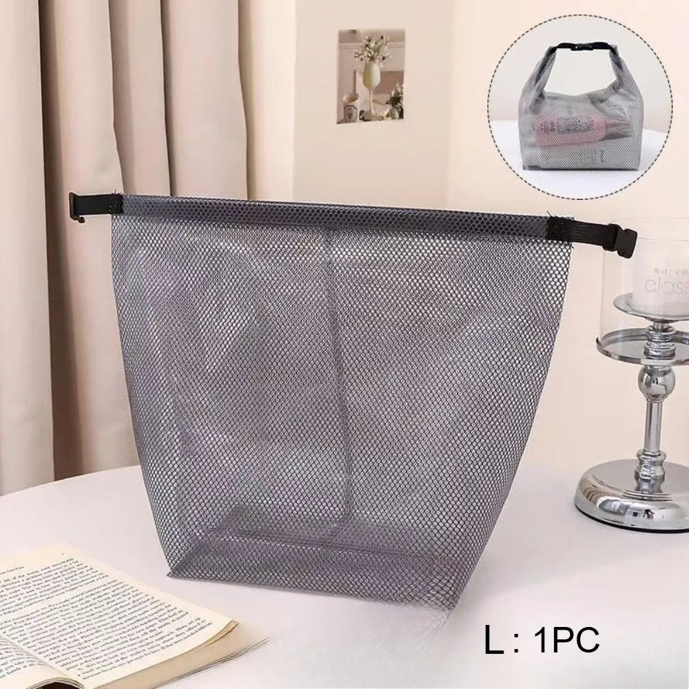 Large Capacity Waterproof Travel Outdoor Fitness Dry/Wet Separation Swimsuit Waterproof Storage Bag Qme Grey L-1pc