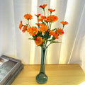 21 Heads Of Sunflowers Small Daisies Bouquets Of Chamomile Wedding Decoration Materials Home Decoration DIY Artificial Flowers Qme 2pcs Orange