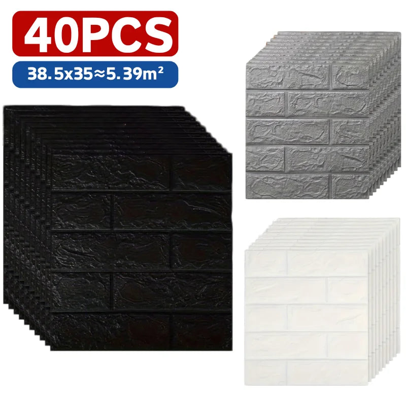 38 5cmx35cm Three 3d Foam Wallpaper Wall Sticker Waterproof Qme